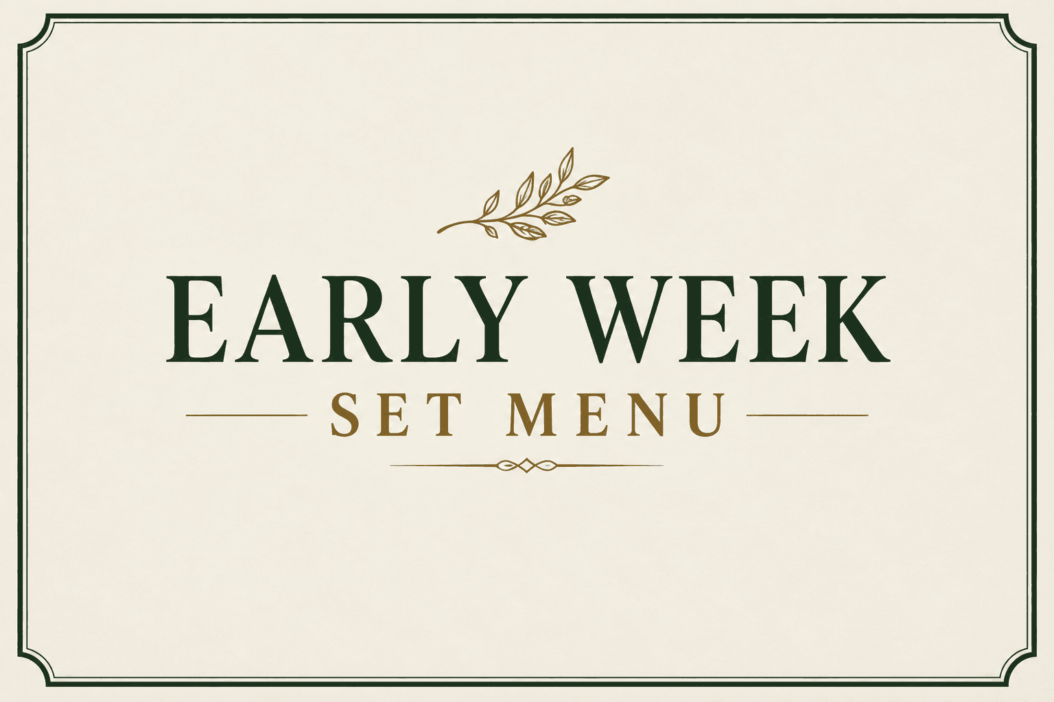 Set Menu